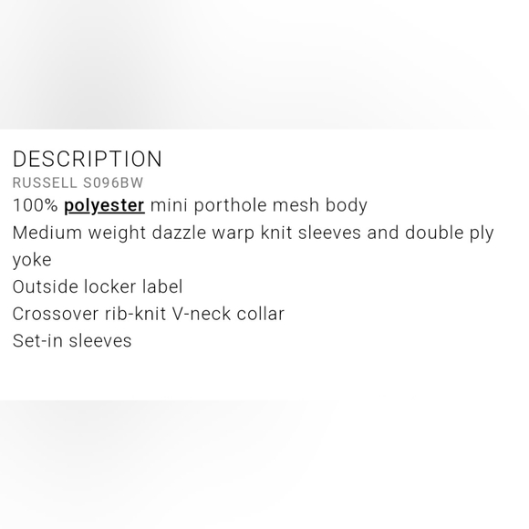 NWOT Russell Authentic Youth Belt Length Football Jersey with Elastic Sl… - Picture 9 of 9